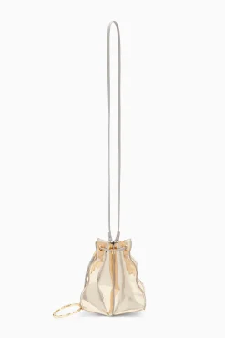 Shop Ulla Johnson Adria Pleated Wave Pochette Platino