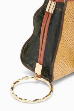 Shop Ulla Johnson Adria Pleated Wave Pochette Agate