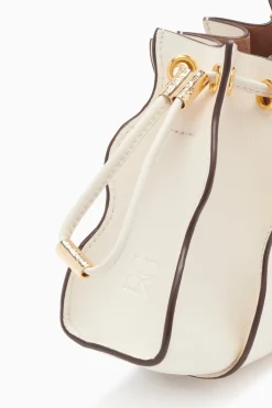 Shop Ulla Johnson Adria Pleated Wave Wristlet Alabaster