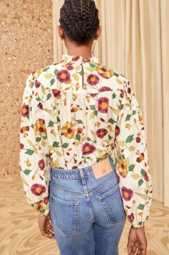 Outlet Ulla Johnson Ardith Blouse White Iris