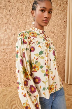 Outlet Ulla Johnson Ardith Blouse White Iris