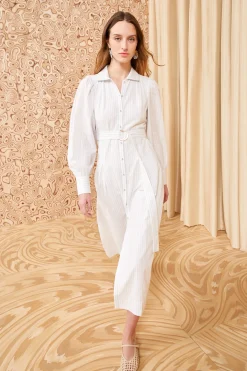 Cheap Ulla Johnson Athena Dress Sky Stripe