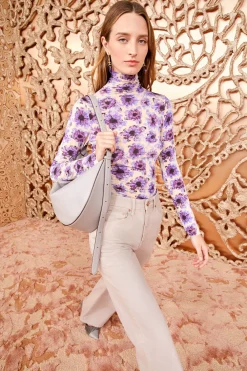 New Ulla Johnson Aurelia Turtleneck Wisteria