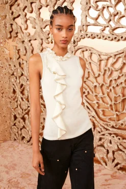 Store Ulla Johnson Brea Top Pearl