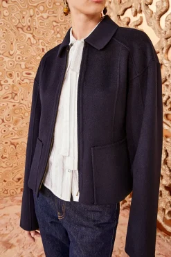 Sale Ulla Johnson Carina Jacket Midnight