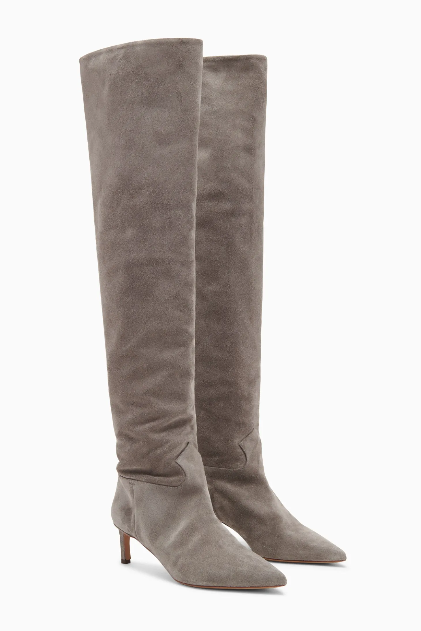 Shop Ulla Johnson Carolina Mid Heel Boot Dove