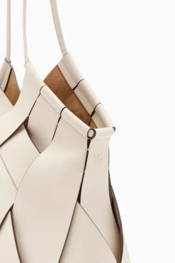 Store Ulla Johnson Charlotte Woven Large Tote Cowrie