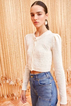 Store Ulla Johnson Delphina Cardigan Ivory