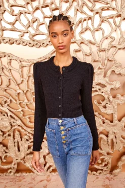 Sale Ulla Johnson Delphina Cardigan Noir