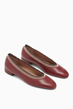 Fashion Ulla Johnson Elise Ruffle Ballet Cordovan