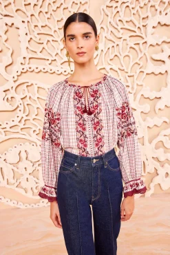 Fashion Ulla Johnson Emi Blouse Madras