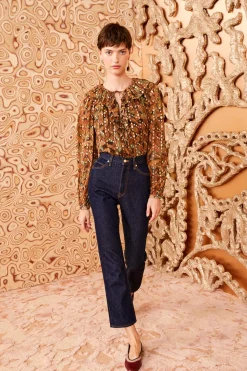 Cheap Ulla Johnson Emilie Blouse Tiger's Eye
