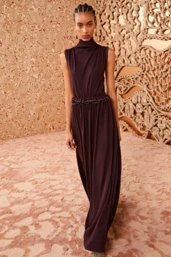 Clearance Ulla Johnson Gemma Dress Mahogany