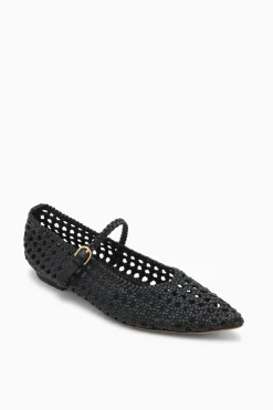 Sale Ulla Johnson Gracie Pointy Toe Flat Noir