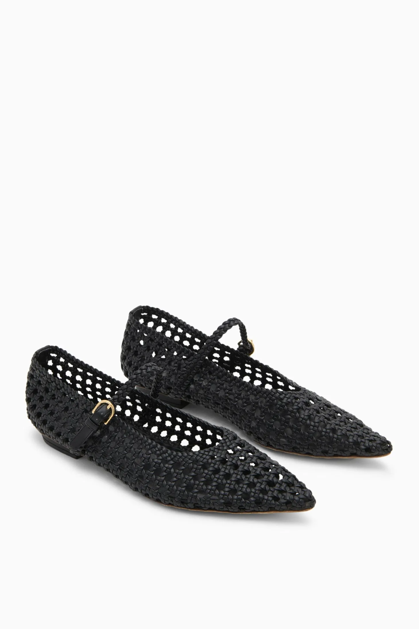 Sale Ulla Johnson Gracie Pointy Toe Flat Noir