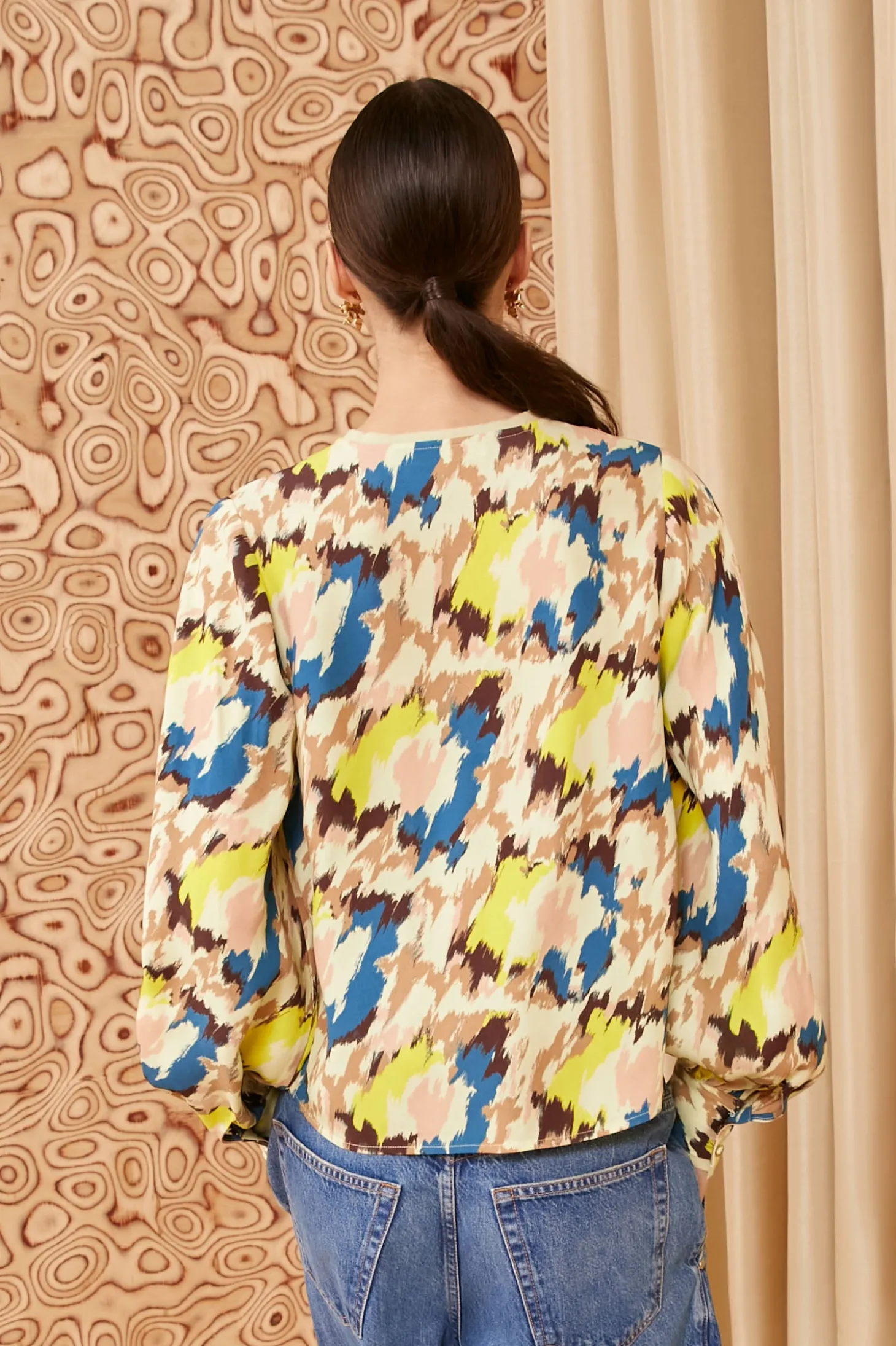 Sale Ulla Johnson Greta Blouse Citrus Blossom