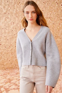 Best Sale Ulla Johnson Hadley Cardigan Heather Grey