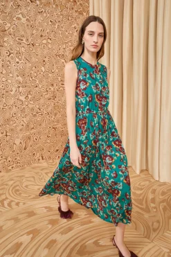 Clearance Ulla Johnson Irina Dress Jade Floral