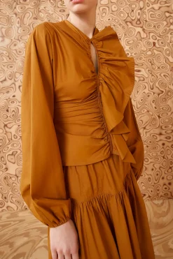 Flash Sale Ulla Johnson Kalani Blouse Topaz