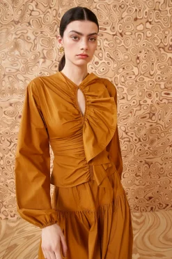 Flash Sale Ulla Johnson Kalani Blouse Topaz