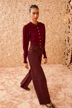 Cheap Ulla Johnson Kalila Cardigan Malbec