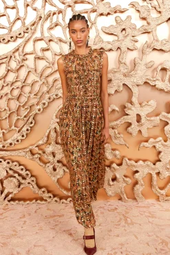 Sale Ulla Johnson Kasia Dress Tiger's Eye