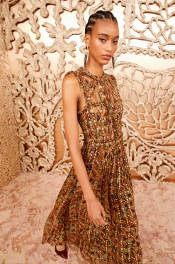 Sale Ulla Johnson Kasia Dress Tiger's Eye