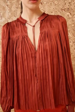 Discount Ulla Johnson Leah Blouse Tierra