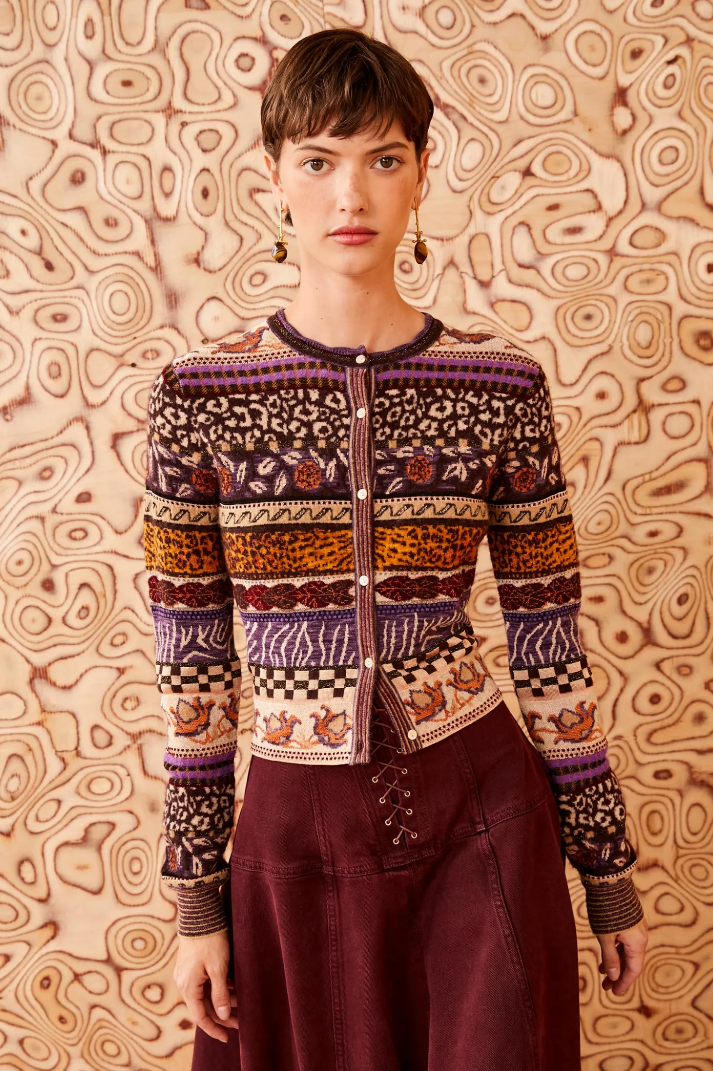 Shop Ulla Johnson Liza Cardigan Woodland