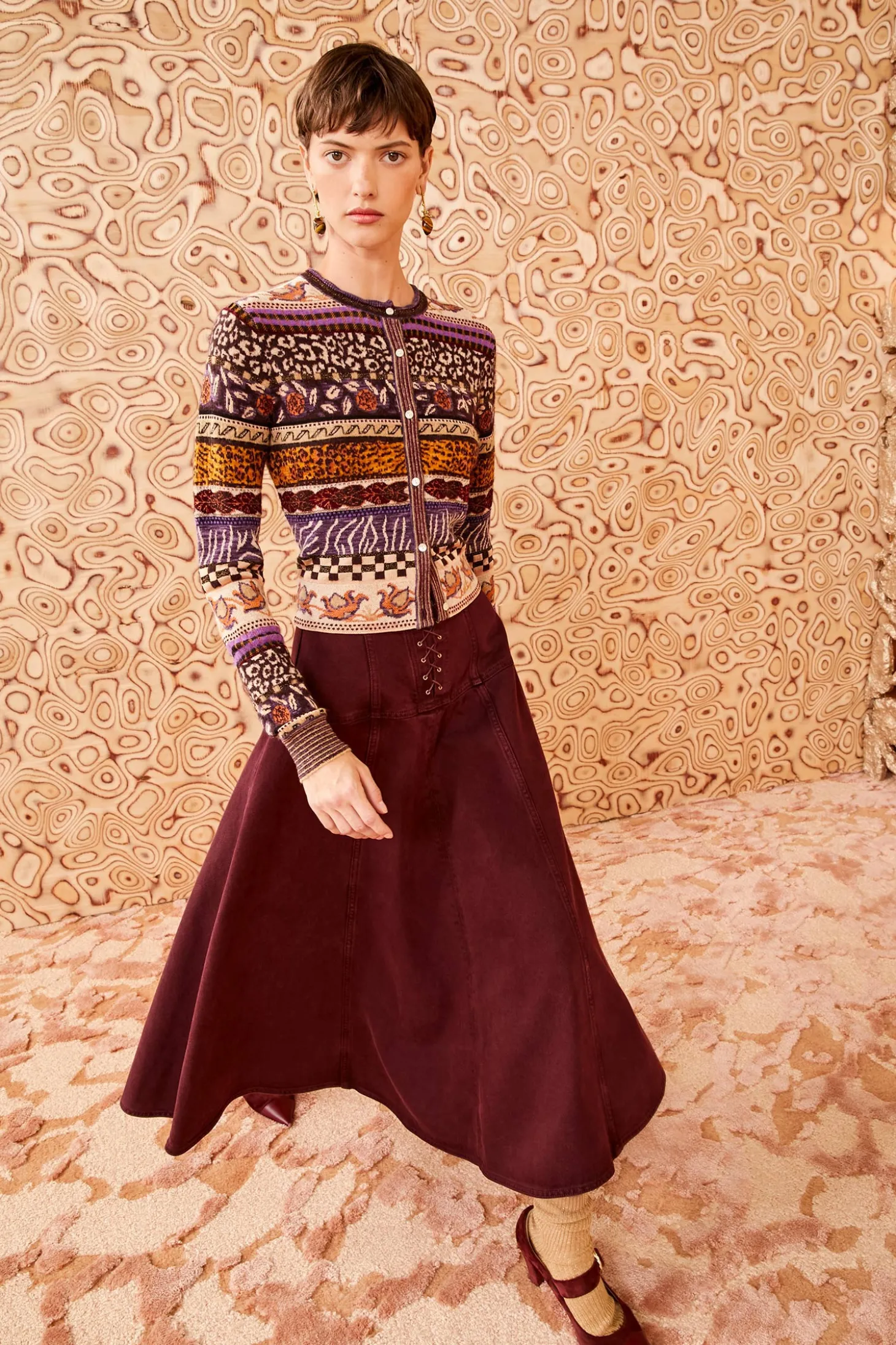 Shop Ulla Johnson Liza Cardigan Woodland