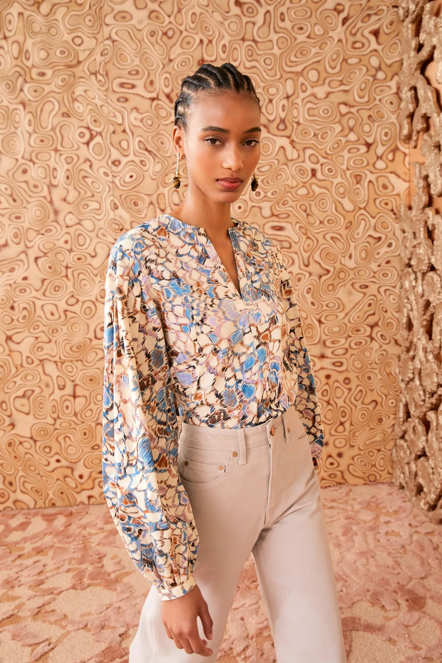 Fashion Ulla Johnson Llara Blouse Ibis