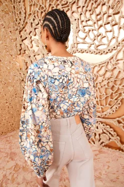 Fashion Ulla Johnson Llara Blouse Ibis