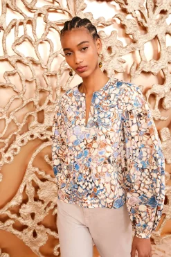 Fashion Ulla Johnson Llara Blouse Ibis