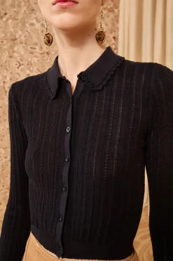 Clearance Ulla Johnson Lottie Top Noir