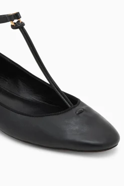 New Ulla Johnson Louise Mary Jane Ballet Flat Noir