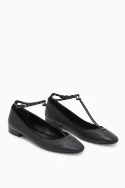 New Ulla Johnson Louise Mary Jane Ballet Flat Noir