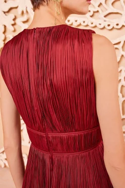 New Ulla Johnson Luisa Dress Claret