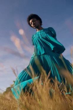 Best Sale Ulla Johnson Marion Blouse Jade