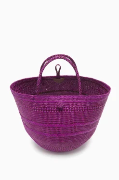 Cheap Ulla Johnson Marta Large Basket Tote Orchid Stripe