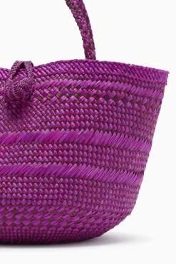 Cheap Ulla Johnson Marta Small Basket Tote Orchid Stripe