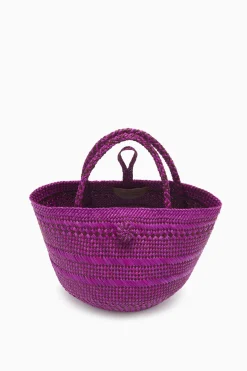 Cheap Ulla Johnson Marta Small Basket Tote Orchid Stripe