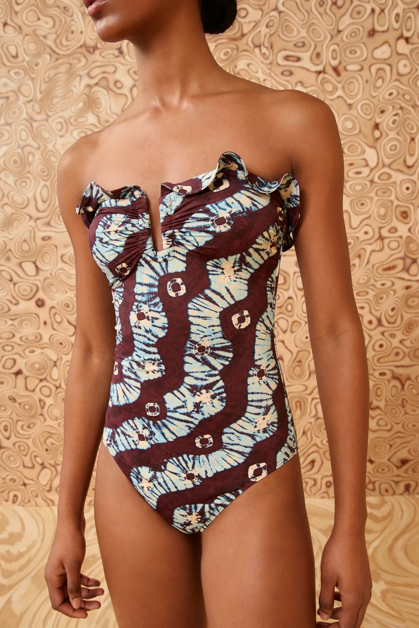 Online Ulla Johnson Menorca Maillot Pietra