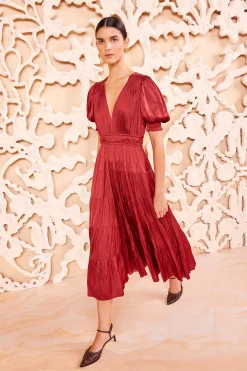 Online Ulla Johnson Mirabelle Dress Claret