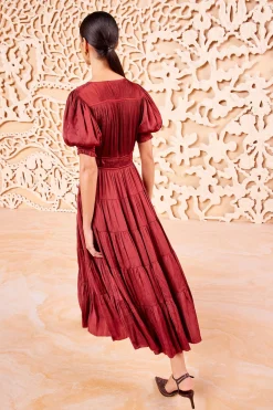 Online Ulla Johnson Mirabelle Dress Claret