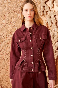 Cheap Ulla Johnson Naomi Jacket Claret Wash