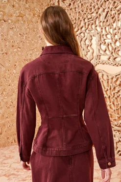 Cheap Ulla Johnson Naomi Jacket Claret Wash