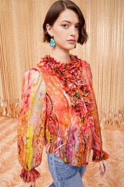 Best Ulla Johnson Nicola Blouse Cherry In Lace