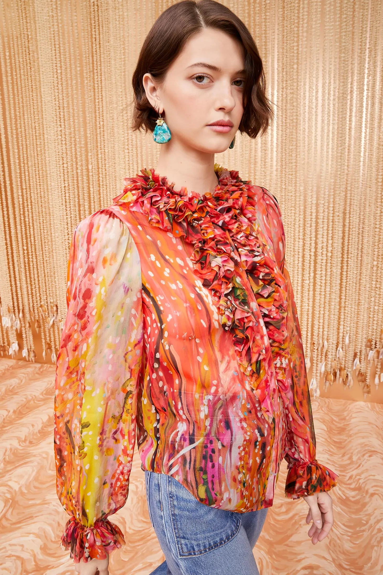 Best Ulla Johnson Nicola Blouse Cherry In Lace