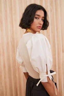 Shop Ulla Johnson Pia Top Oatmeal