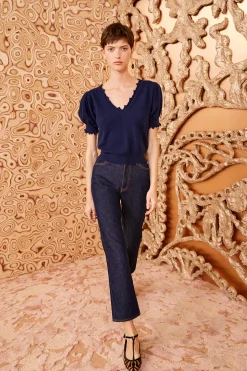 Best Sale Ulla Johnson Polline Top Midnight